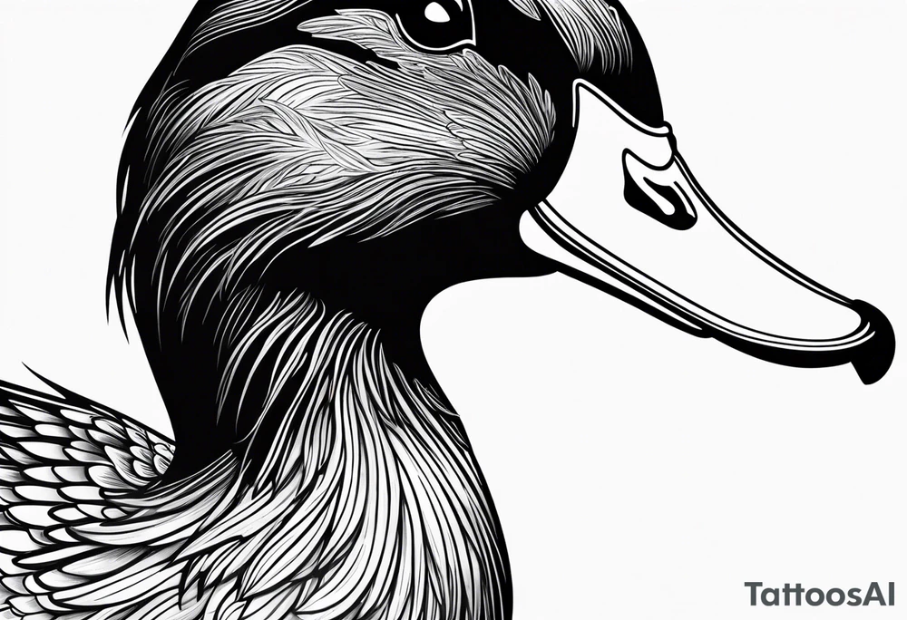 Duck, small, imprint tattoo idea