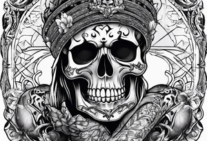 a skeleton holding his broken heart out in his hand tattoo idea