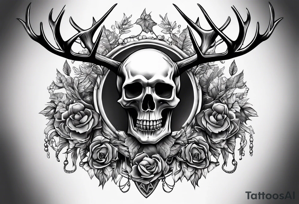 death riding on a reindeer skeleton tattoo idea death riding on a reindeer skeleton tattoo idea