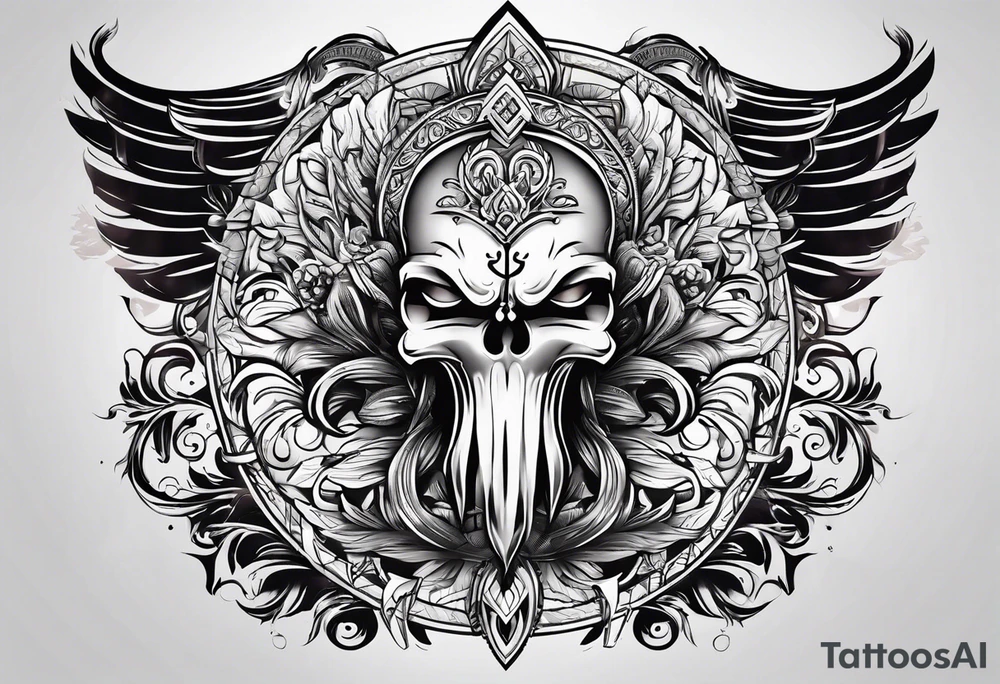 Initials T A C tattoo idea