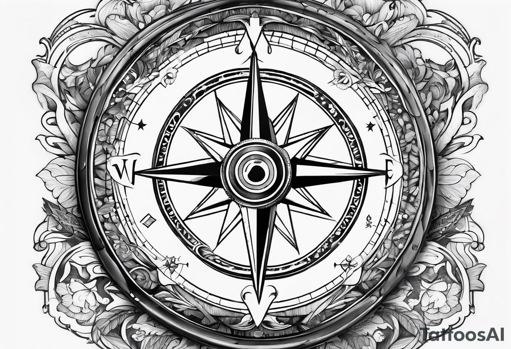 Military Compass tattoo idea
