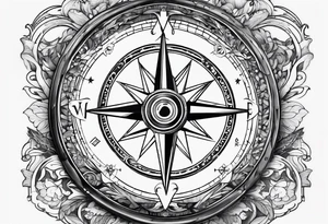 Military Compass tattoo idea