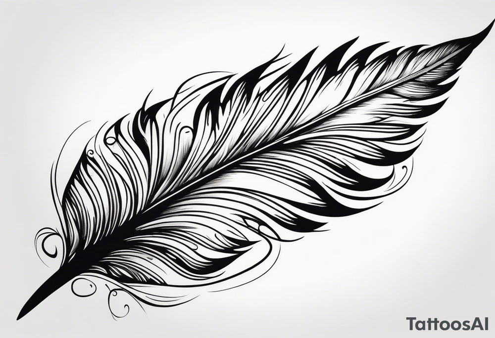 Feather tattoo design tattoo idea