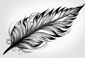 Feather tattoo design tattoo idea