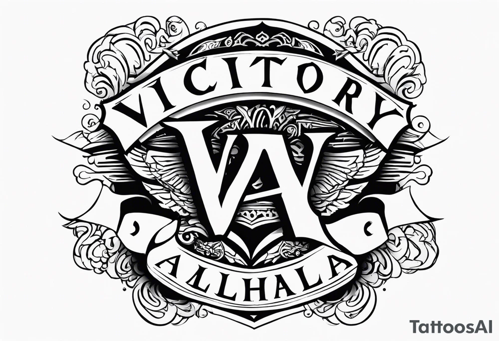 Victory or valhalla tattoo idea