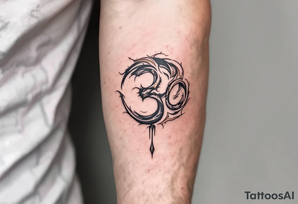 Mantra Script (e.g., "Om Mani Padme Hum") – A sacred Tibetan or Sanskrit phrase, done in elegant script or calligraphy, wrapping around arms or spines. tattoo idea