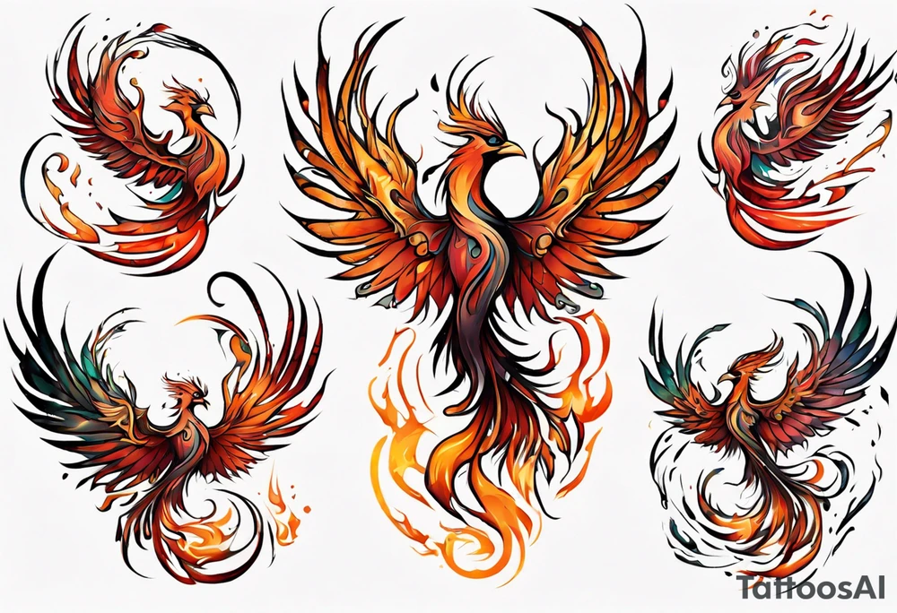 Phoenix tattoo idea