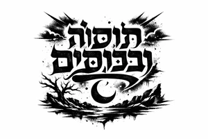 aramaic script lettering tattoo tattoo idea