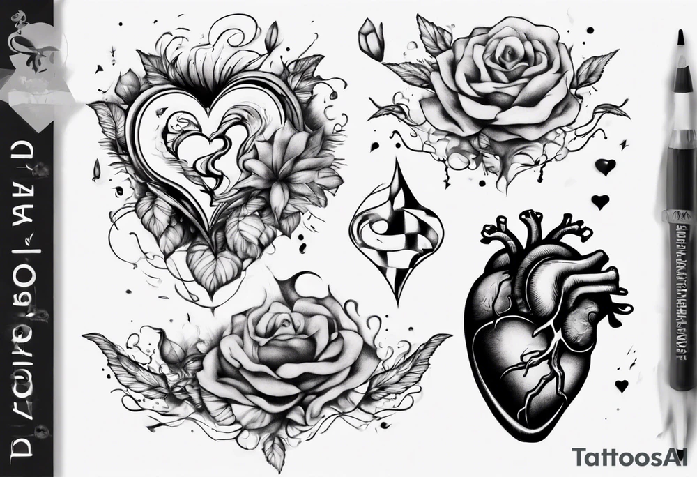Mind and heart floating away tattoo idea