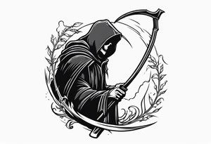 scythe grim reaper tattoo idea