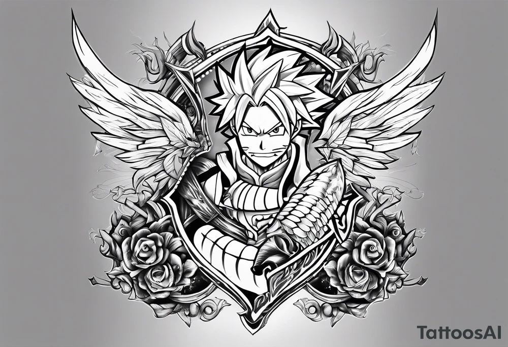The logo of the anime show Fairy Tail tattoo idea