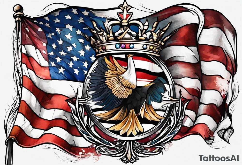 Flag tattoo idea