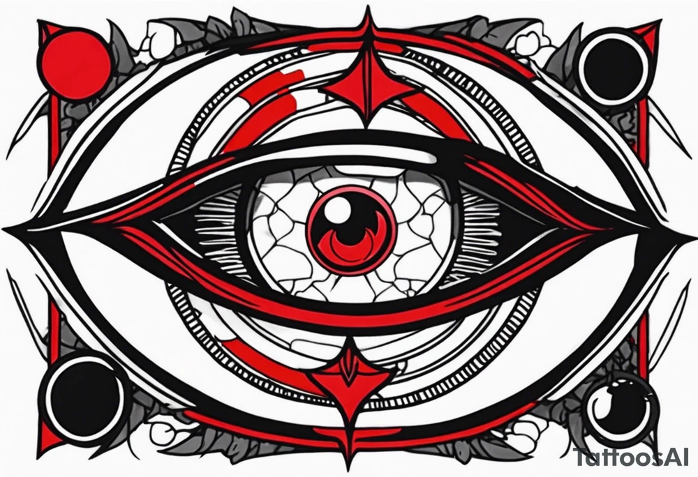Sharingan eyes tattoo idea