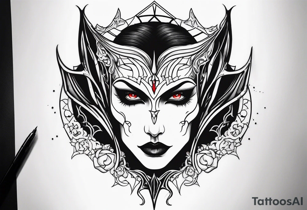 Vampire tattoo design tattoo idea