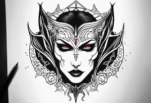 Vampire tattoo design tattoo idea