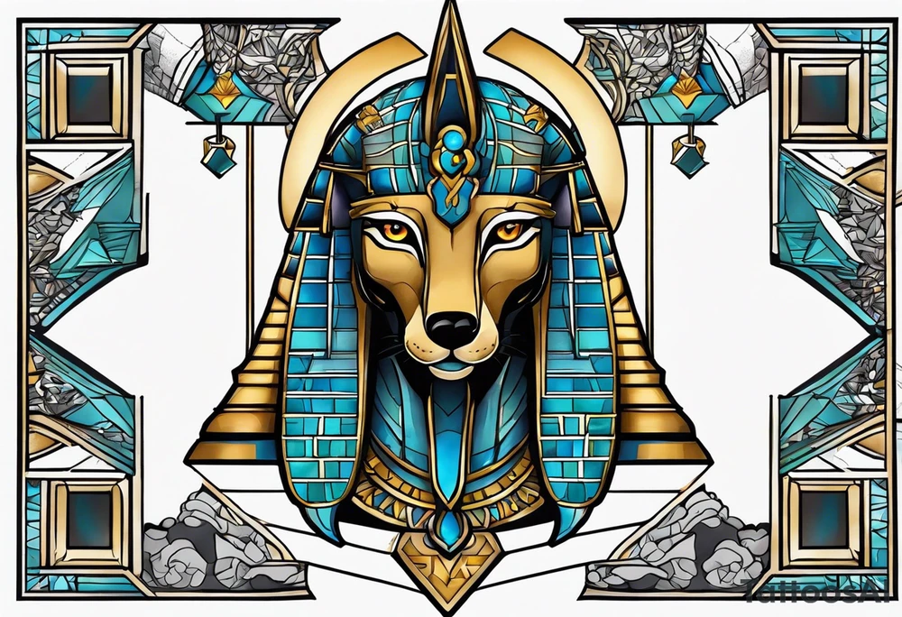 Scales of Anubis tattoo idea