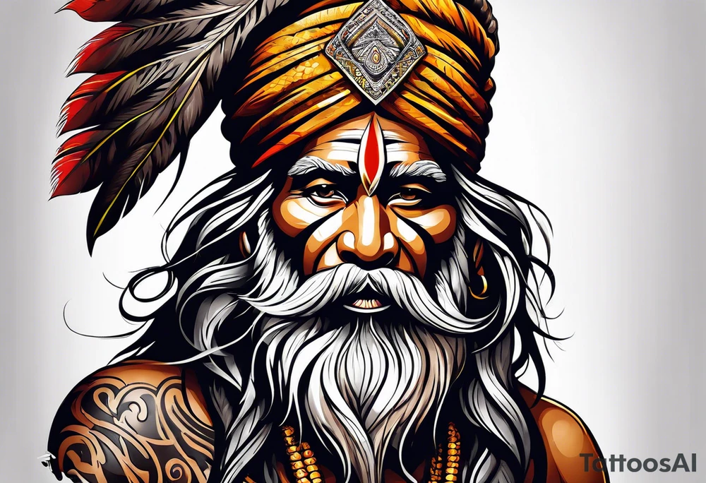 an indian tribe ,the naga sadhu tattoo idea
