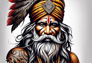 an indian tribe ,the naga sadhu tattoo idea