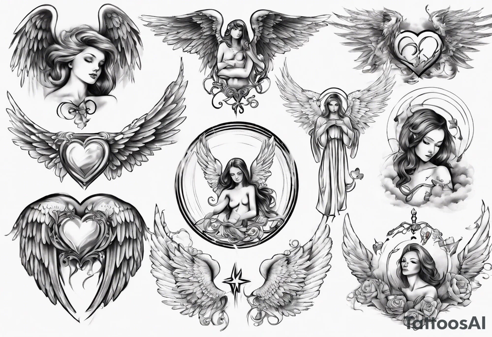 Love angels  tatoos from heaven tattoo idea