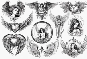 Love angels  tatoos from heaven tattoo idea