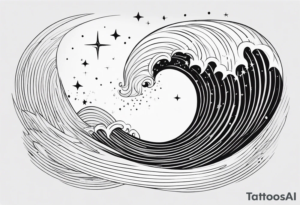 Imagination, stars, healing, Universe, infinity, soul, 2012, tidal wave tattoo idea