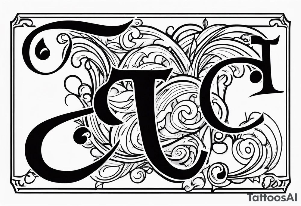 Initials T A C tattoo idea
