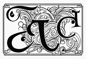 Initials T A C tattoo idea