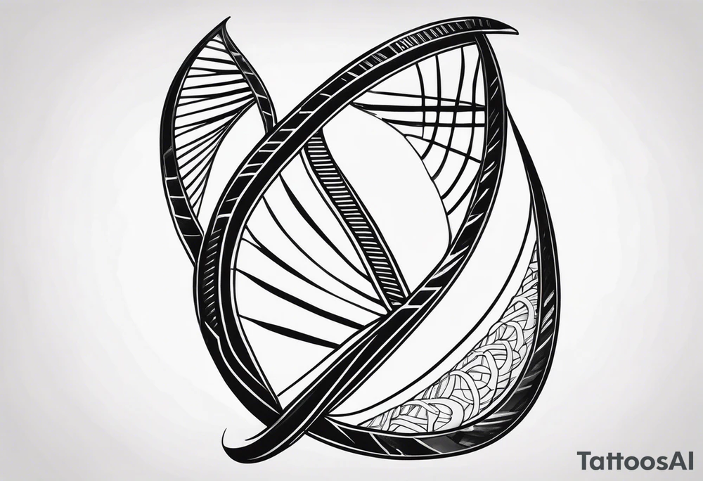 DNA strand tattoo idea