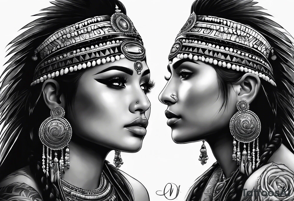 Tiano indian art wirk tattoo idea
