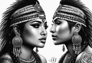 Tiano indian art wirk tattoo idea