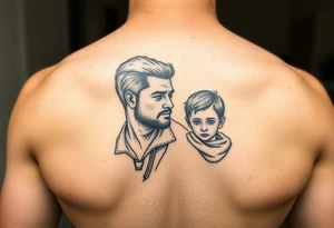 Father and son tattoo idea