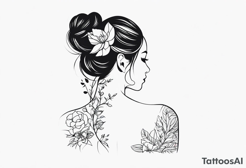 women’s spine tattoo tattoo idea
