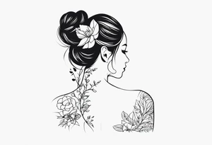 women’s spine tattoo tattoo idea