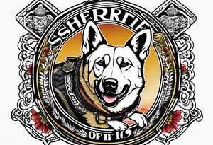 sheriff deputy, k-9, sgt. tattoo idea