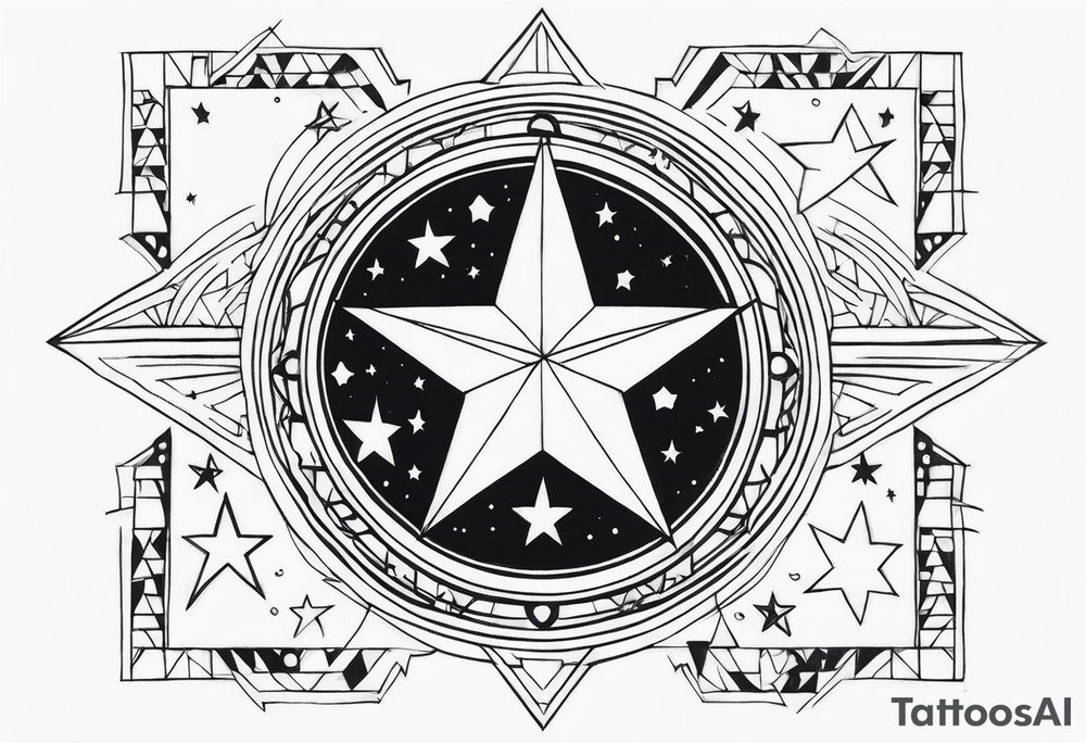 A star in the sky tattoo idea