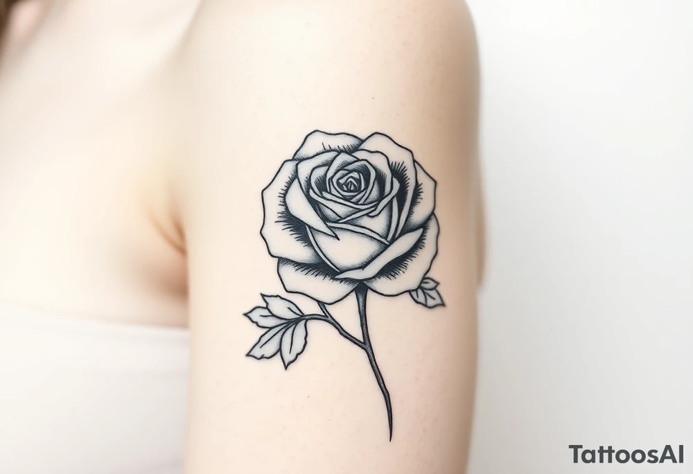 rose tattoo idea
