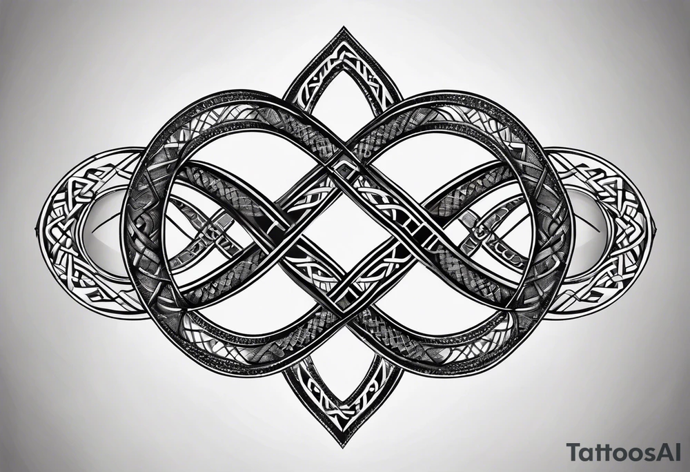 Double infinity symbol with TB5 shown once inside symbol tattoo idea Double infinity symbol with TB5 shown once inside symbol tattoo idea