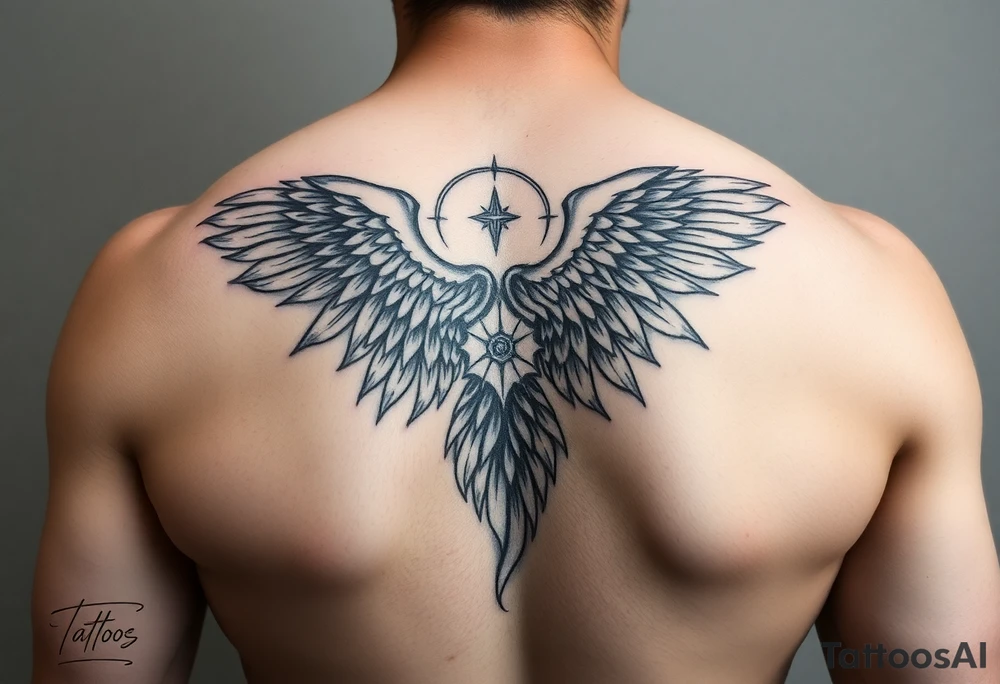 Angel alas tattoo idea