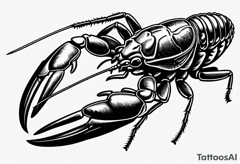 Crayfish tattoo idea