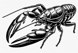 Crayfish tattoo idea