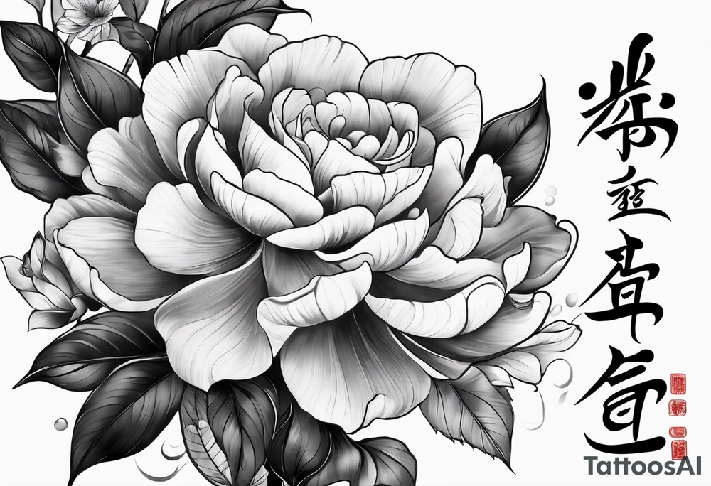 Vietnamese calligraphy writing tattoo idea