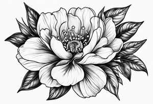 December birth flower tattoo idea