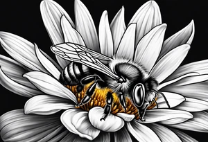 Small bee, not real tattoo idea
