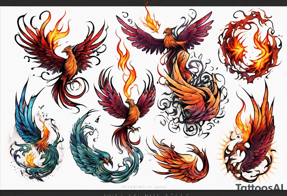 Phoenix tattoo idea