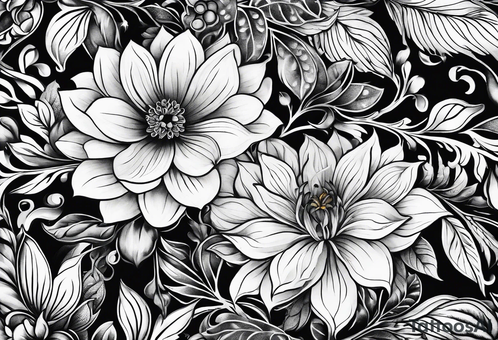 Flower tattoo idea