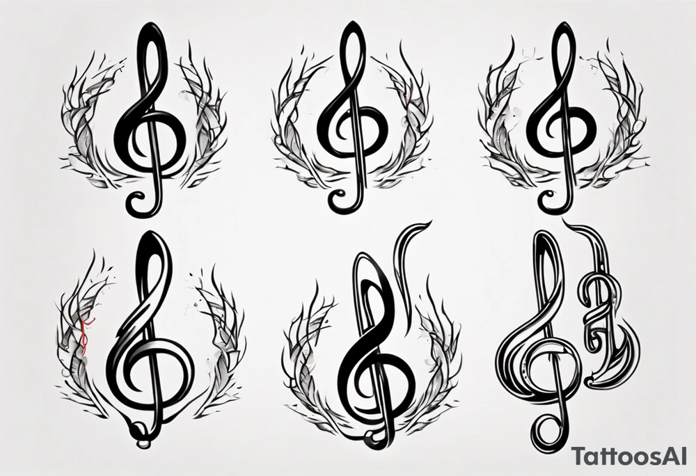 Treble hook tattoo idea