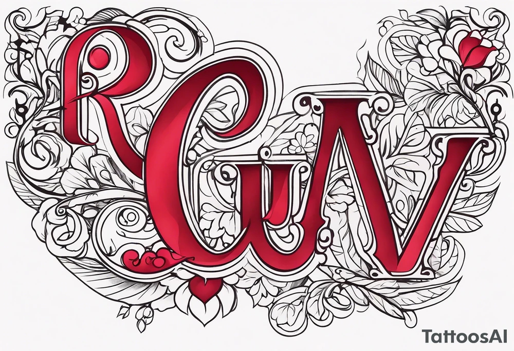 Feminine font : Ruby tattoo idea