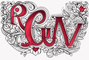 Feminine font : Ruby tattoo idea