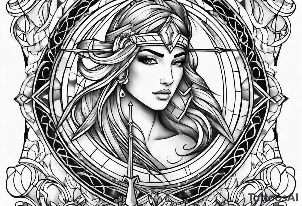 sagittarius, faith, strong tattoo idea