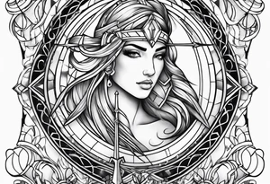 sagittarius, faith, strong tattoo idea